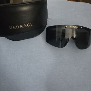 Versace Black Shield Sunglasses